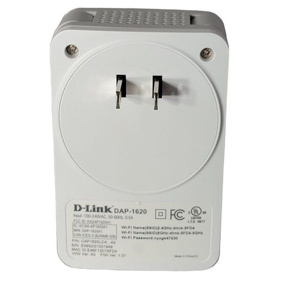D-Link DAP-1620 AC1200 Dual Band Wi Fi Wireless Range Extender White - Picture 2 of 7